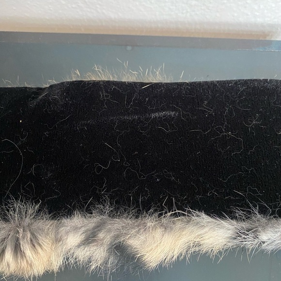 Surell Leopard Print Real Fur Head Wrap OS - Picture 7 of 7